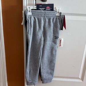 Reebok Kids Light Gray and Black Joggers - 2 Pack